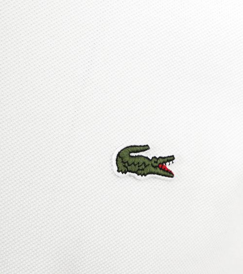 Lacoste Pikétröja i vitt piquétyg Product / Detail