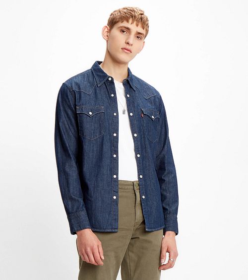 Levi's Barstow Skjorte Mørkeblå Model / Voorkant