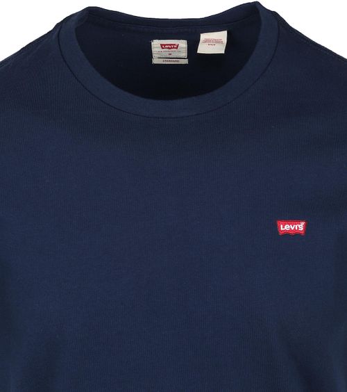 Levi's T-shirt Original Donkerblauw Product / Detail