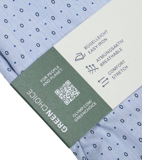 OLYMP Level Five Hemd Lichtblauw Print Product / Detail