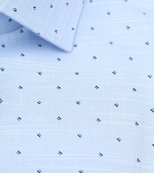 OLYMP Level 5 Overhemd Print Lichtblauw Product / Detail