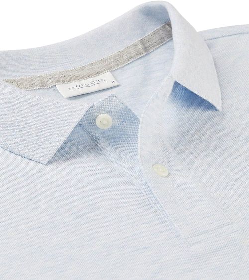 Profuomo Piqué Poloshirt Lichtblauw Product / Detail