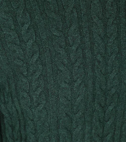 Jersey de punto trenzado Lyle & Scott verde oscuro Product / Detail