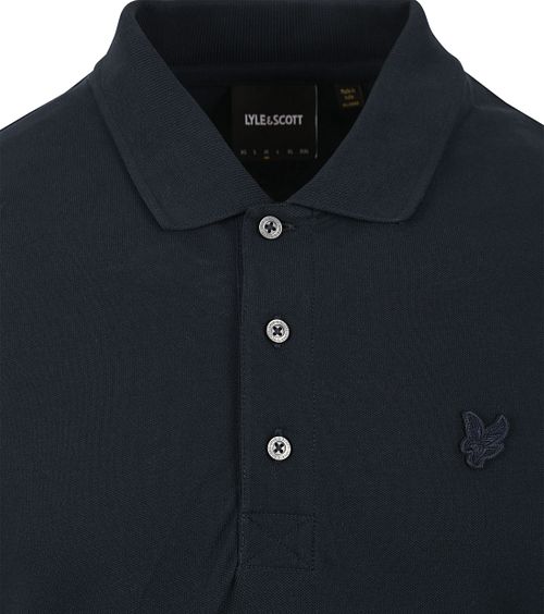 Lyle and Scott Tonal Eagle Poloshirt Navy Product / Detail