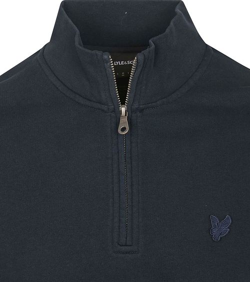 Lyle & Scott Halv Zip Pullover Tonblå Product / Detail