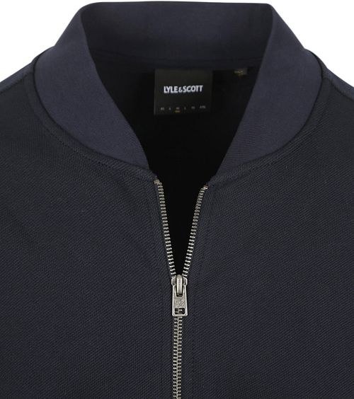 Lyle & Scott Cardigan Bomber Dark Navy Product / Detail