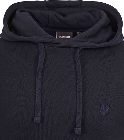 Lyle og Scott hettegenser i tonal marineblå Product / Detail
