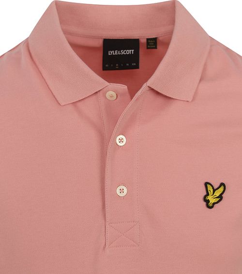 Lyle and Scott Polo i Ensfarvet Lyserød Product / Detail