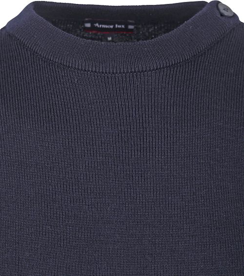 Maglione Armor-Lux Fouesnant in lana blu navy Product / Detail