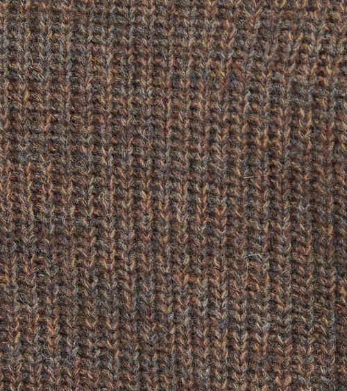 Maglione Barbour in lana d’agnello a maglia marrone Product / Detail
