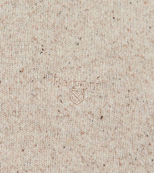 Maglione Barbour in lana d’agnello beige Product / Detail