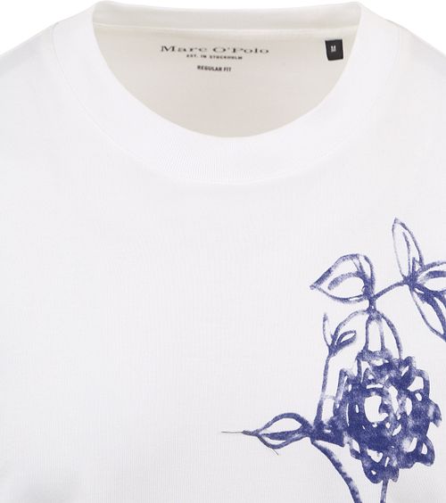 T-Shirt Marc O'Polo con estampado floral blanco Product / Detail