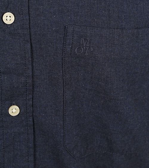 Marc O'Polo Chemise Twill Bleu Foncé Product / Detail