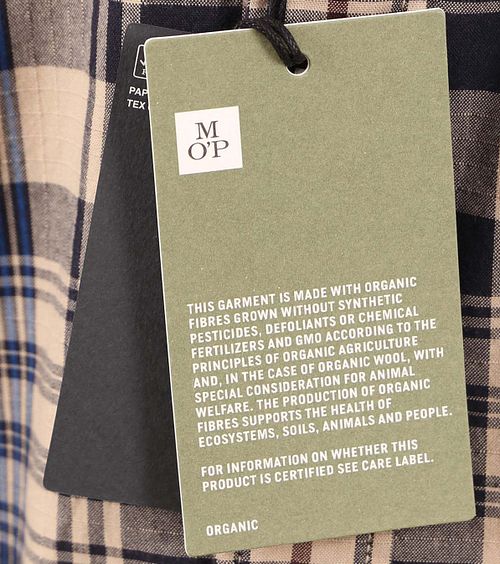 Marc O'Polo Chemise à Carreaux Beige Verpakking