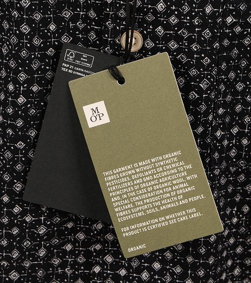 Marc O'Polo Chemise Manches Courtes Imprimé Marine Product / Detail