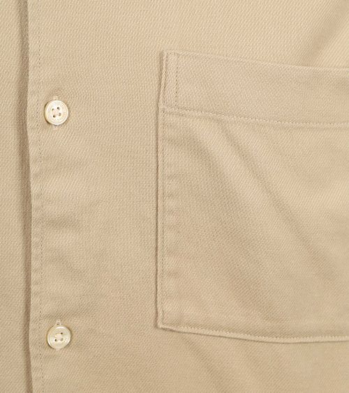 Koszula Marc O'Polo z diagonalu (twill) flanelowa, beżowa Product / Detail
