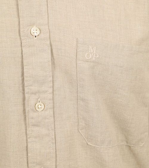 Marc O'Polo Overhemd Twill Beige Product / Detail