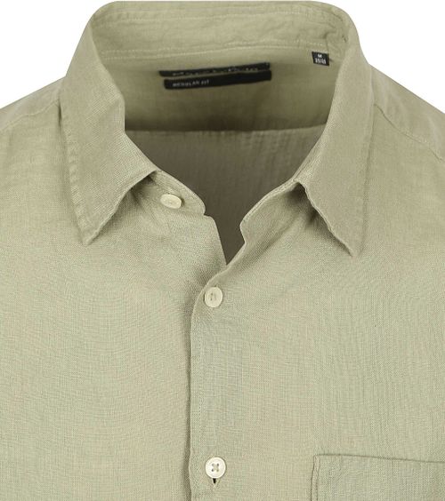 Marc O'Polo Overhemd Linnen Groen Product / Detail