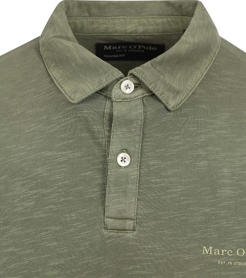 Marc O'Polo Pikétröja Melange Olivgrön Product / Detail