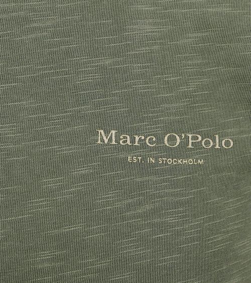 Marc O'Polo Poloshirt i Meleret Olivengrøn Product / Detail