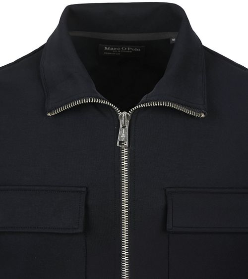 Marc O'Polo Scuba Interlock Overshirt Blå Product / Detail