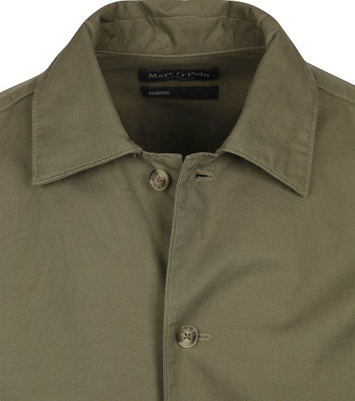 Marc O'Polo Skjortejakke Linblanding Olivengrønn Product / Detail