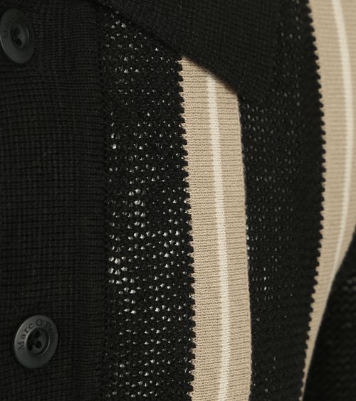 Marc O'Polo Strikk Crochet Skjorte Kort Erme Svart Product / Detail