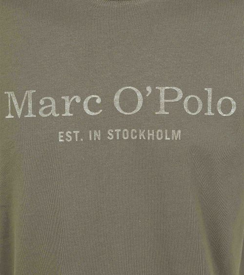 Marc O'Polo T-skjorte med mørkegrønn logo Product / Detail