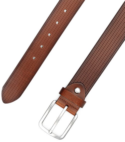 Suitable Ceinture Structure En Cuir Marron Product / Detail