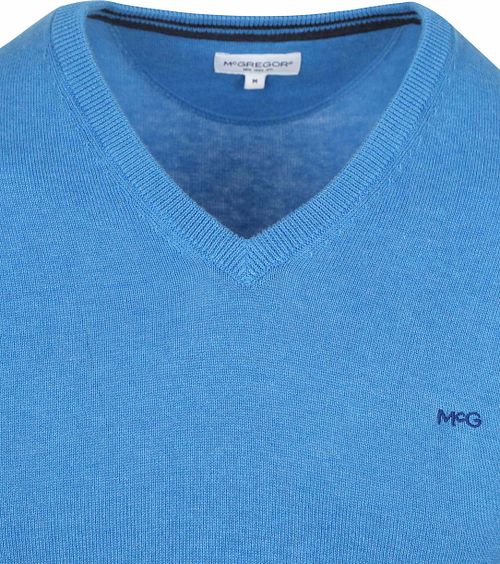 McGregor genser V-hals i sjøblå Product / Detail