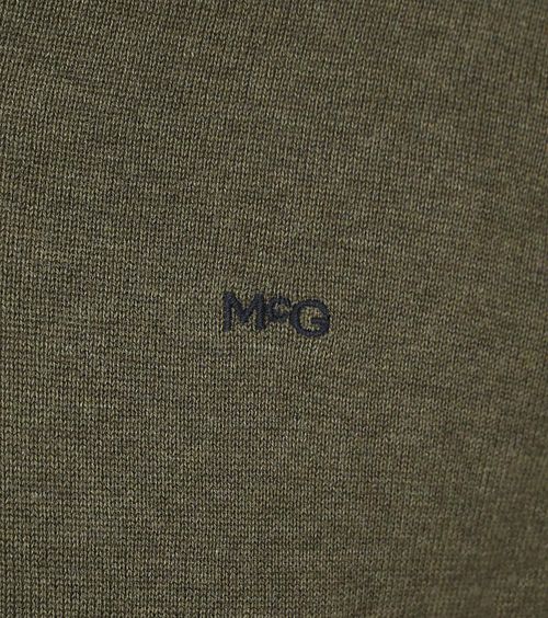 Sweter McGregor z dekoltem w serek w kolorze oliwkowym Product / Detail