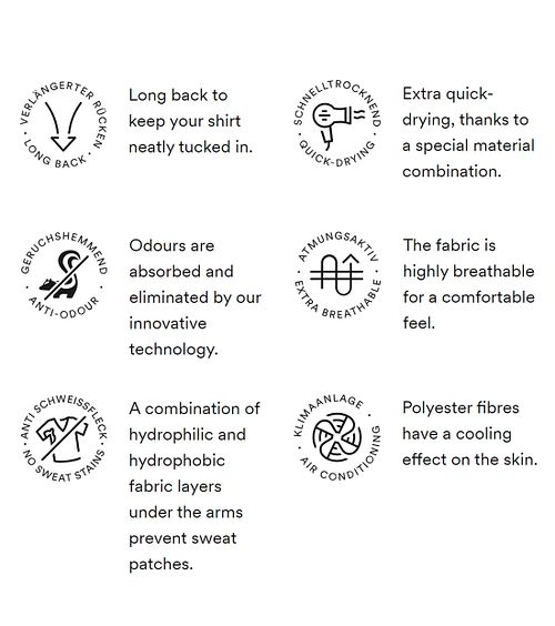 Mey Dry Cotton V-hals T-skjorte Hvit Anders