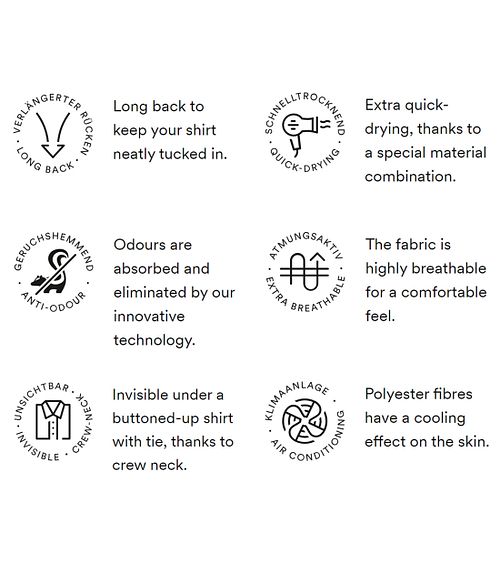 Mey O-hals Dry Cotton T-shirt Wit Anders