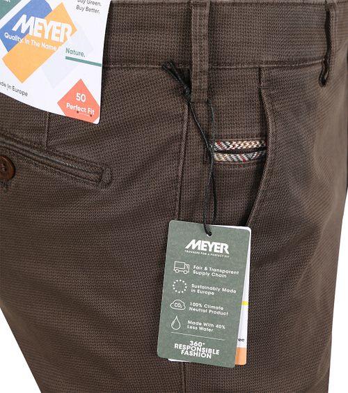 Meyer Chino Bonn Print Taupe Product / Detail
