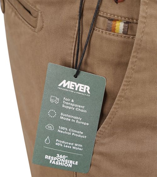 Meyer Bukser Roma Chino Lysbrun Product / Detail