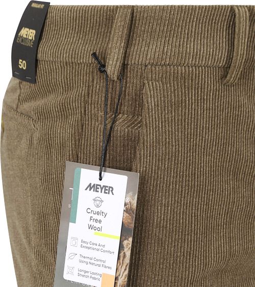 Meyer Hose Roma Wool Corduroy Olivgrün Product / Detail