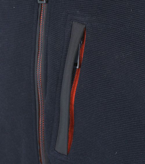 CASAMODA vest med lynlås i marineblå Product / Detail