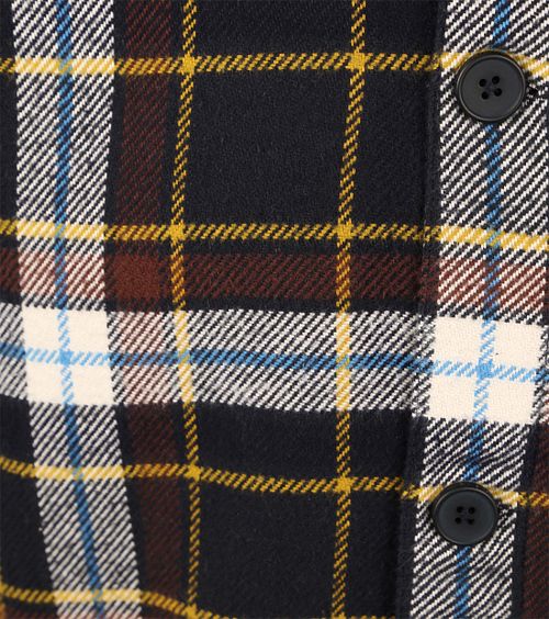 KnowledgeCotton Apparel Overshirt Mørkeblåternet Product / Detail