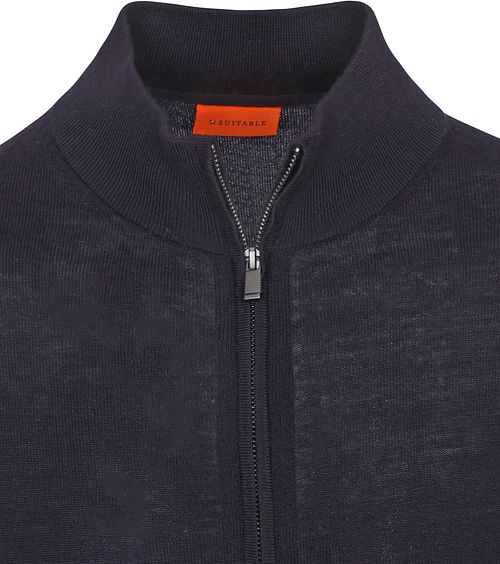 Suitable Cardigan Merino Navy Product / Detail