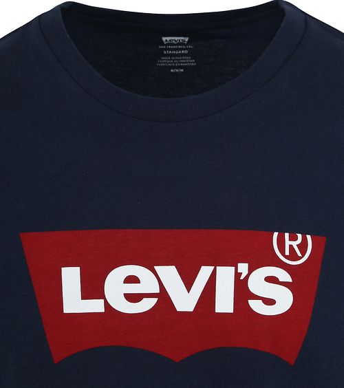 Levi's T-skjorte med grafisk logo i marineblå Product / Detail