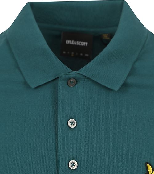 Lyle og Scott Polo Plain Mørkegrønn Product / Detail