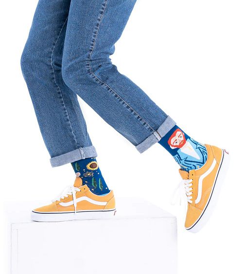 Many Mornings Chaussettes Van Gogh Model / Sfeerbeeld