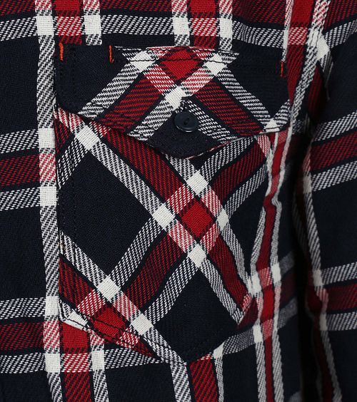 Scotch and Soda Overhemd Ruit Navy Product / Detail