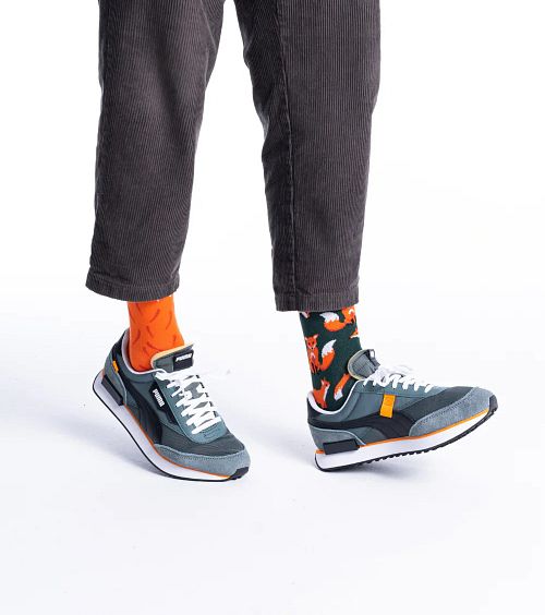 Many Mornings Socken Fox Model / Sfeerbeeld