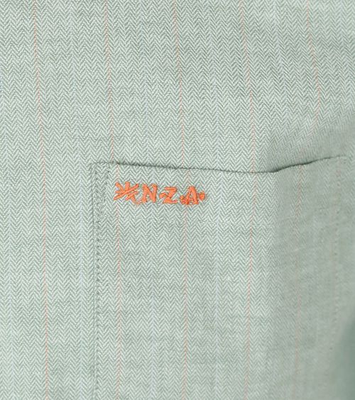 NZA Skjorte Cody Linned Blend Grøn Product / Detail