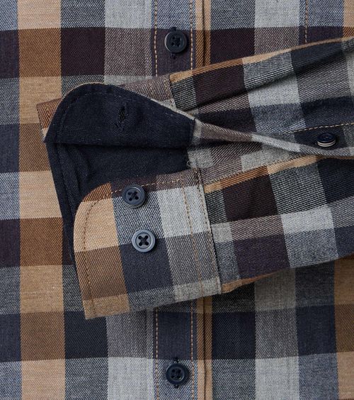 Koszula CASAMODA w szarą kratę Product / Detail