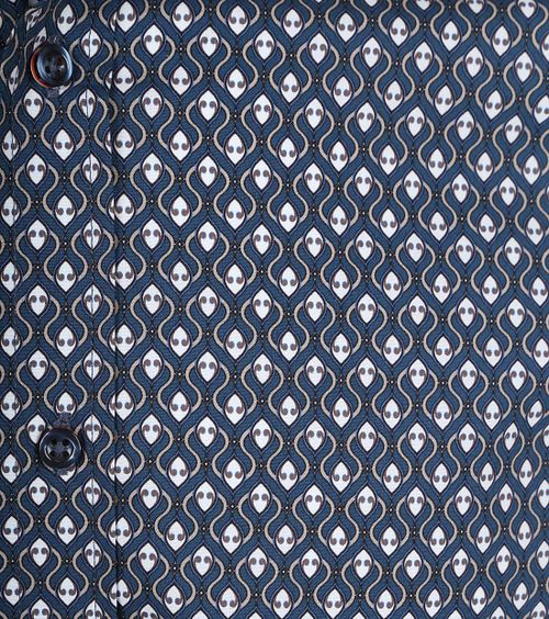 Koszula Suitable z nadrukiem w kolorze granatowym Product / Detail