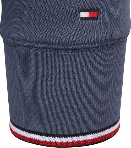 Sweter Tommy Hilfiger z logo i kontrastowym wykończeniem, granatowy Product / Detail