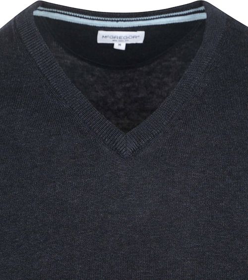 Sweter McGregor z dekoltem w serek w kolorze granatowym Product / Detail