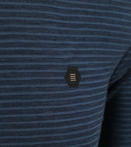 No Excess T-Shirt Velvet Stripes granatowy Product / Detail